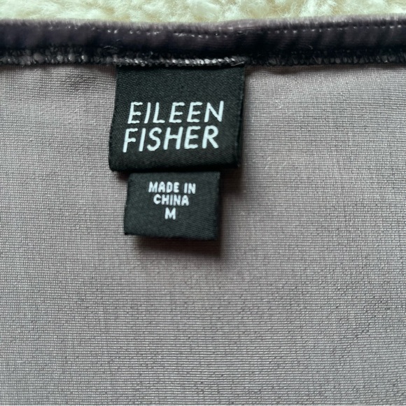 Eileen Fisher Silk/Rayon Velvet Top M - Picture 5 of 6